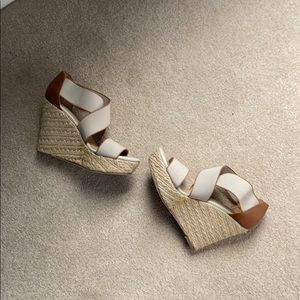 Light brown high heel sandals